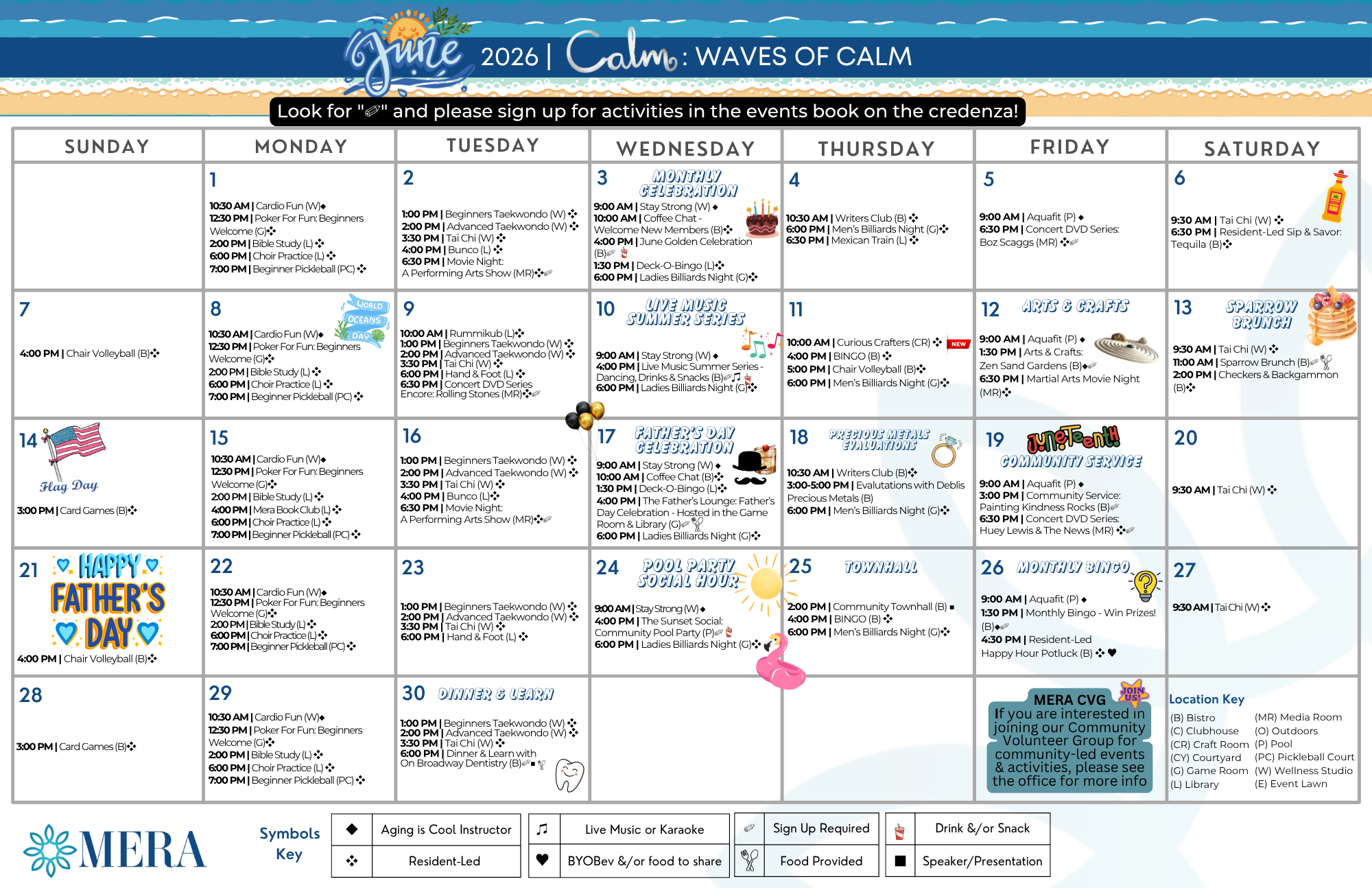 June Event Calendar