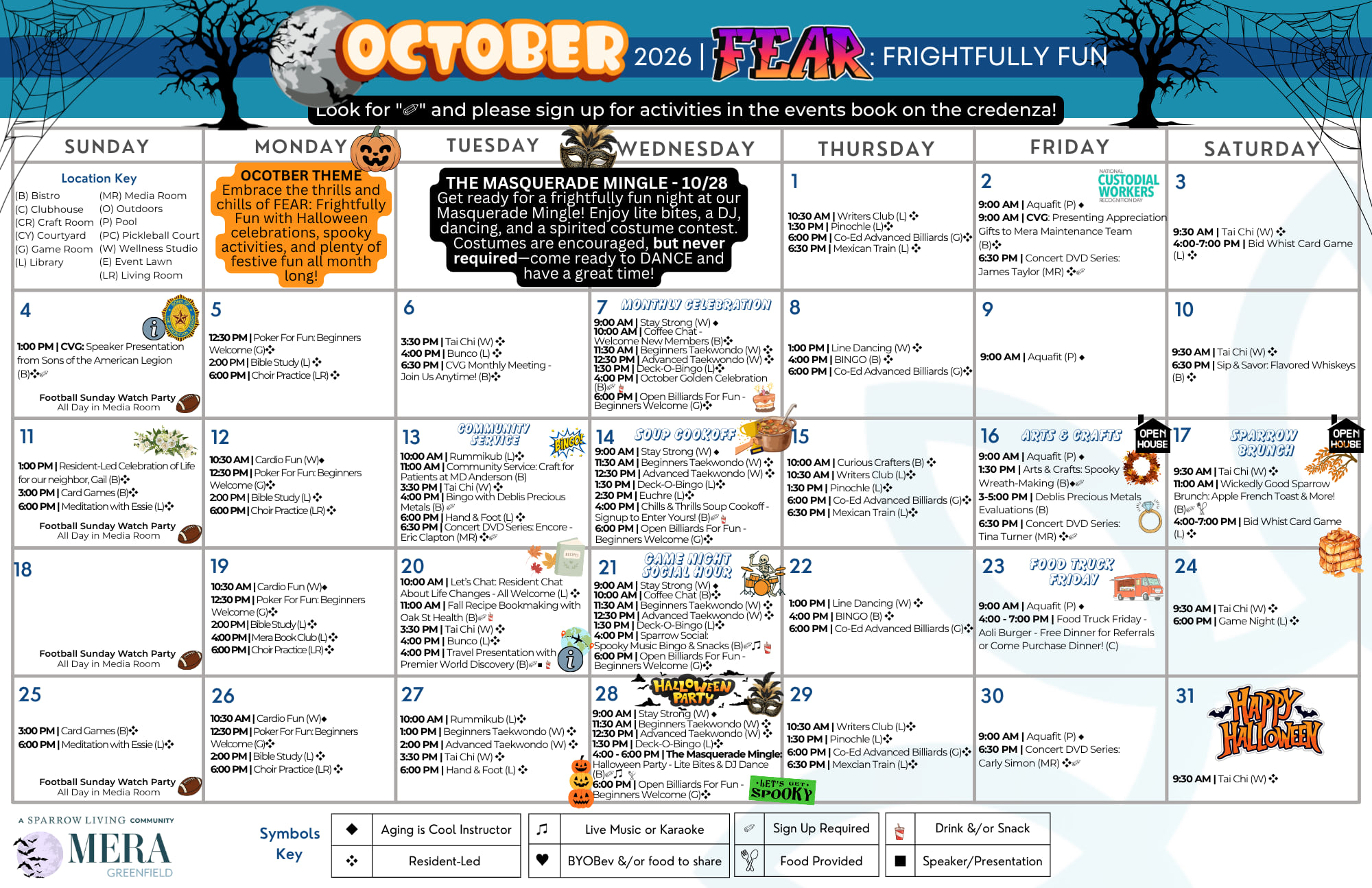 October Event Calendar